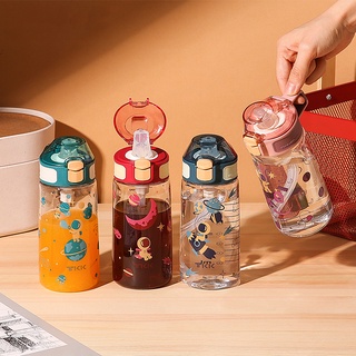 TKK กระติกน้ำเด็ก หลอดปากเป็ด กระติกน้ำพกพาเด็กอนุบาล วัสดุ Tritan bpa free water bottle for kids