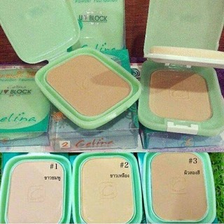 แป้งเซลิน่า แป้งพริตตี้ (รีฟีว) Celina UV Block Oil Free Powder Foundation SPF 15