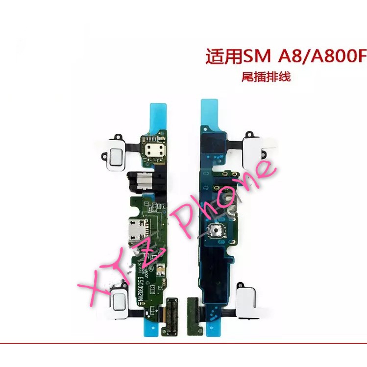 ช่องเสียบสายชาร์จ USB Dock Mic Jack สายเคเบิล Flex สำหรับ Samsung A8/A800F