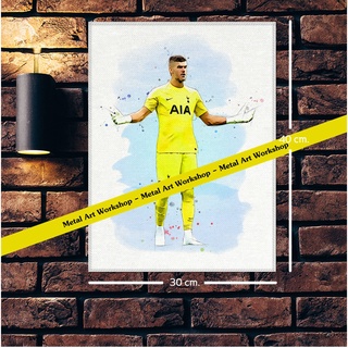 โปสเตอร์ ผ้าแคนวาส Tottenham Hotspur Fraser Forste แนวภาพวาดศิลปะนักบอลสวยๆ