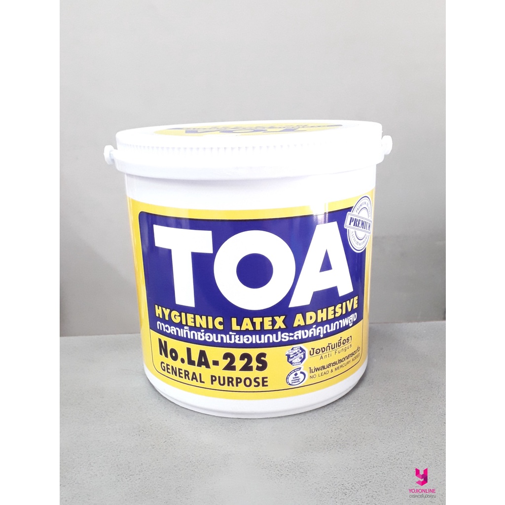 YOJI ONLINE กาวลาเท็กซ์ กาวอเนกประสงค์ กาวลาเท็ก ทีโอเอ TOA LA-22S ขนาด 1.8 กิโลกรัม