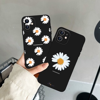 เคสซิลิโคน ลายดอกเดซี่ สําหรับ iPhone 14 13 12 11 Promax 14Plus mini X XS XR XSMAX 6 6s 5 5S 6plus 6splus 7 8 SE2020 7plus 8Plus