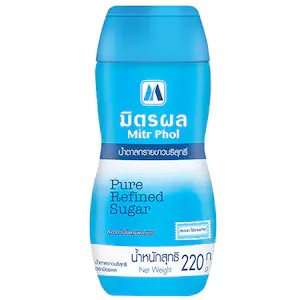 มิตรผลน้ำตาลทรายบริสุทธิ์ขวด 220กรัม แพ็ค 2ขวด