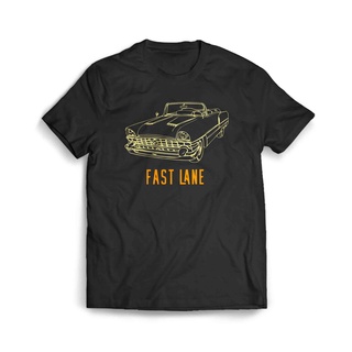 เสื้อผ้าผชเสื้อยืด ลาย Cadillac Fast LaneS-5XL