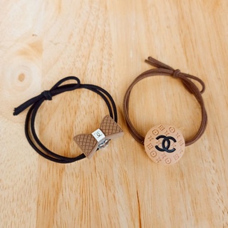 พร้อมส่ง!! ยางมัดผมลาย CHANEL