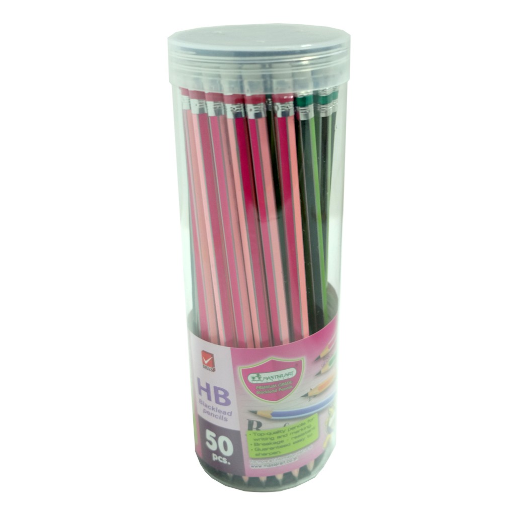 ดินสอดำ 50แท่ง  HB/2B ตรา Masterart Pencil
