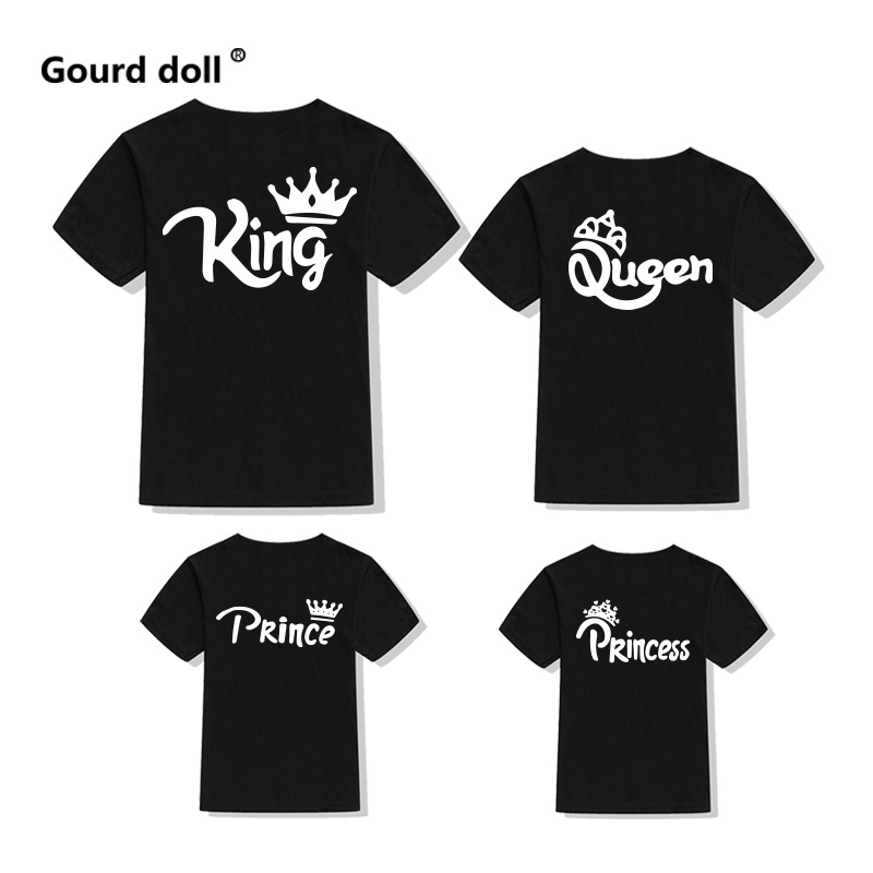 Family Tshirt Mommy Daddy And Me Baby Matching King Queen Princess Clothes Family Matching Outfits Look Baby Girl Boy Cl #5