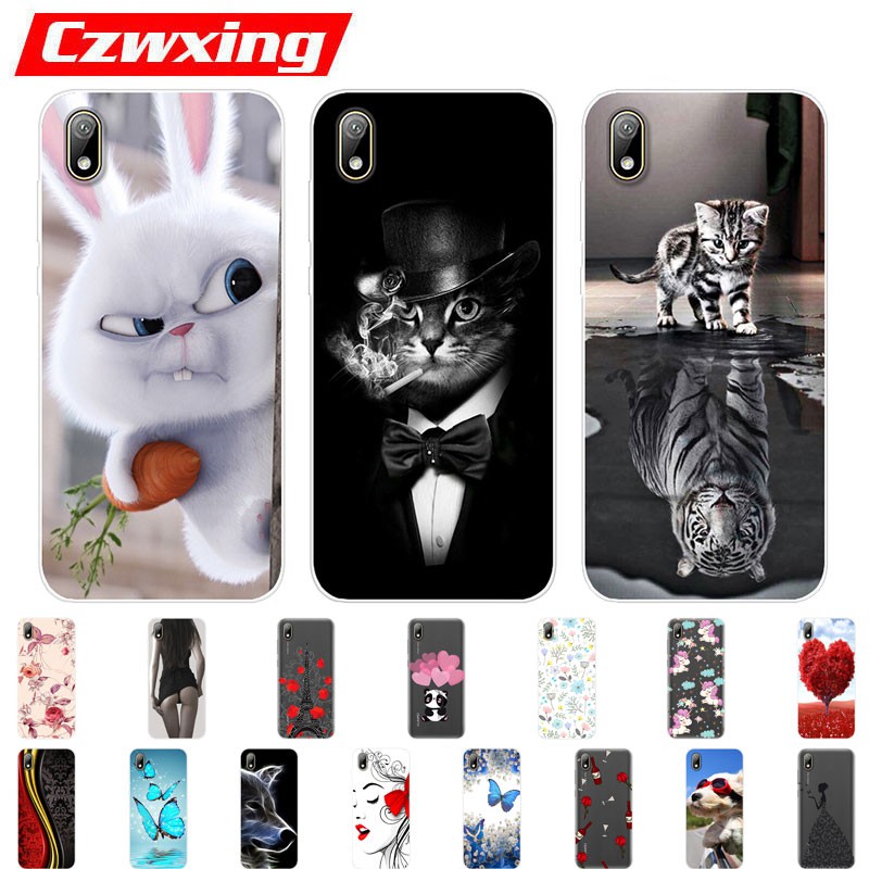 เคสสำหรับ Huawei Y5 2019 เคสซิลิโคน Soft Back Cover Huawei Y52019 Y 5 2019 Case Pattern Silicone เคส