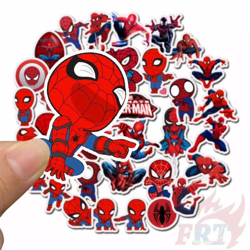 ❉ S.pider-Man Series 02 - M-Cartoon Superhero สติ๊กเกอร์ ❉ 35Pcs/Set DIY Fashion Luggage Laptop Skateboard Doodle Decals สติ๊กเกอร์