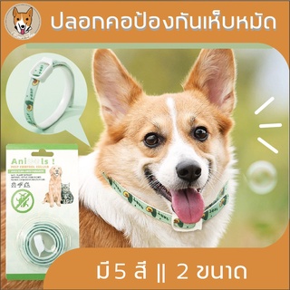 ปลอกคอป้องกันเห็บหมัด หมาและแมว กำจัดเห็บหมัด ปลอกคอสัตว์เลี้ยง หมา สุนัข dog pet น้ำมันสกัด ป้องกันเห็บหมัด เล็ก M023