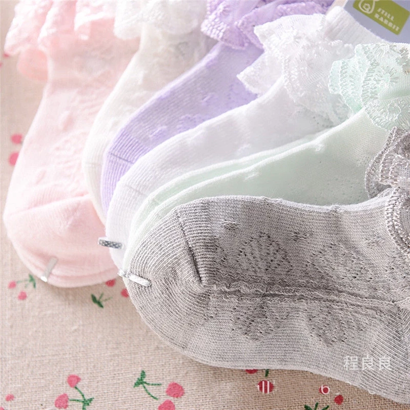 [สินค้าพร้อมส่ง] ถุงเท้าเด็กผ้าลูกไม้ ถุงเท้าเจ้าหญิง thumbnail 4