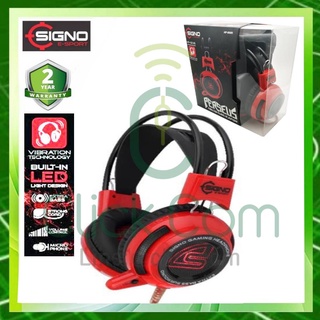 หูฟังเกมมิ่ง Signo Headphone Gamming Vibration LED รุ่น HP-806R