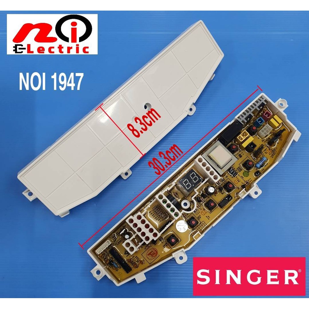 แผงบอร์ดเครื่องซักผ้าซิงเกอร์ แผงควบคุมเครื่องซักผ้า Singer 7kg รุ่น ...