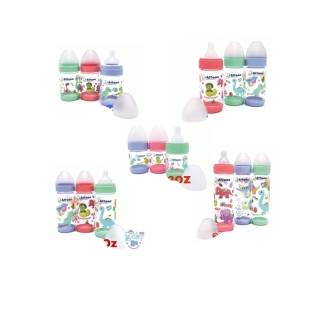 โปรโมชั่น : Attoon ขวดนมคอแคบ คอกว้าง ขวดนมเด็ก รุ่น Color Slim คอแคบ