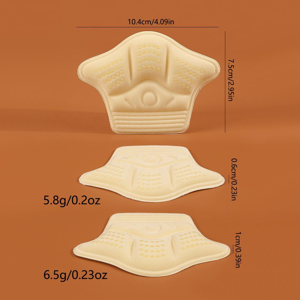 1 คู่ส้นเบาะแผ่นสําหรับรองเท้าขนาดใหญ่ Shock Absorption Insoles