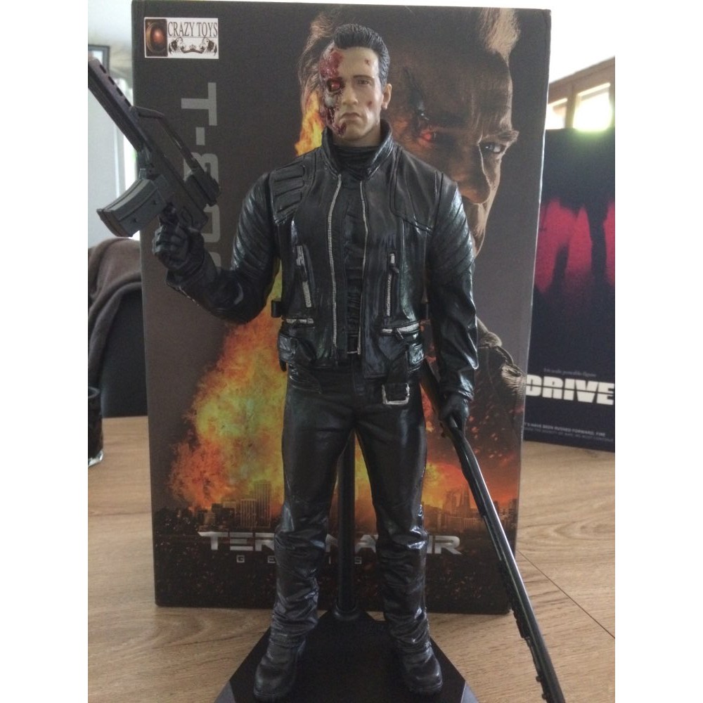 30CM Crazy Toy Terminator 2 figure Judgment Day T-800 Arnold ...