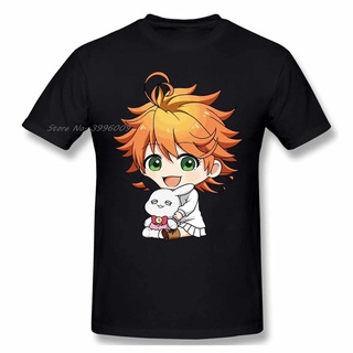 เสื้อยืดผ้าฝ้ายพิมพ์ลายขายดี เสื้อยืด พิมพ์ลาย The Promised Neverland Emma Premium สีขาว ขนาดใหญ่ แฟชั่นฤดูร้อน