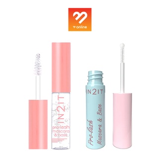 IN2IT PRO-LASH MASCARA &amp; BASE มาสคาร่าใส &amp; เบส อินทูอิท บำรุงขนตา ขนคิ้ว 4 / 6.5 กรัม