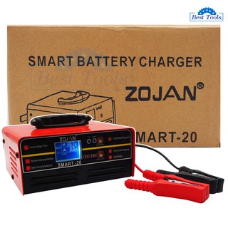 ZOJAN เครื่องชาร์จแบตเตอรี่รถยนต์อัจฉริยะ เครื่องชาร์จแบตเตอรี่ 12V /24V  แบตเตอรี่ AGM GEL เครื่องซ่อมแบตเตอรี่อัจฉริยะ