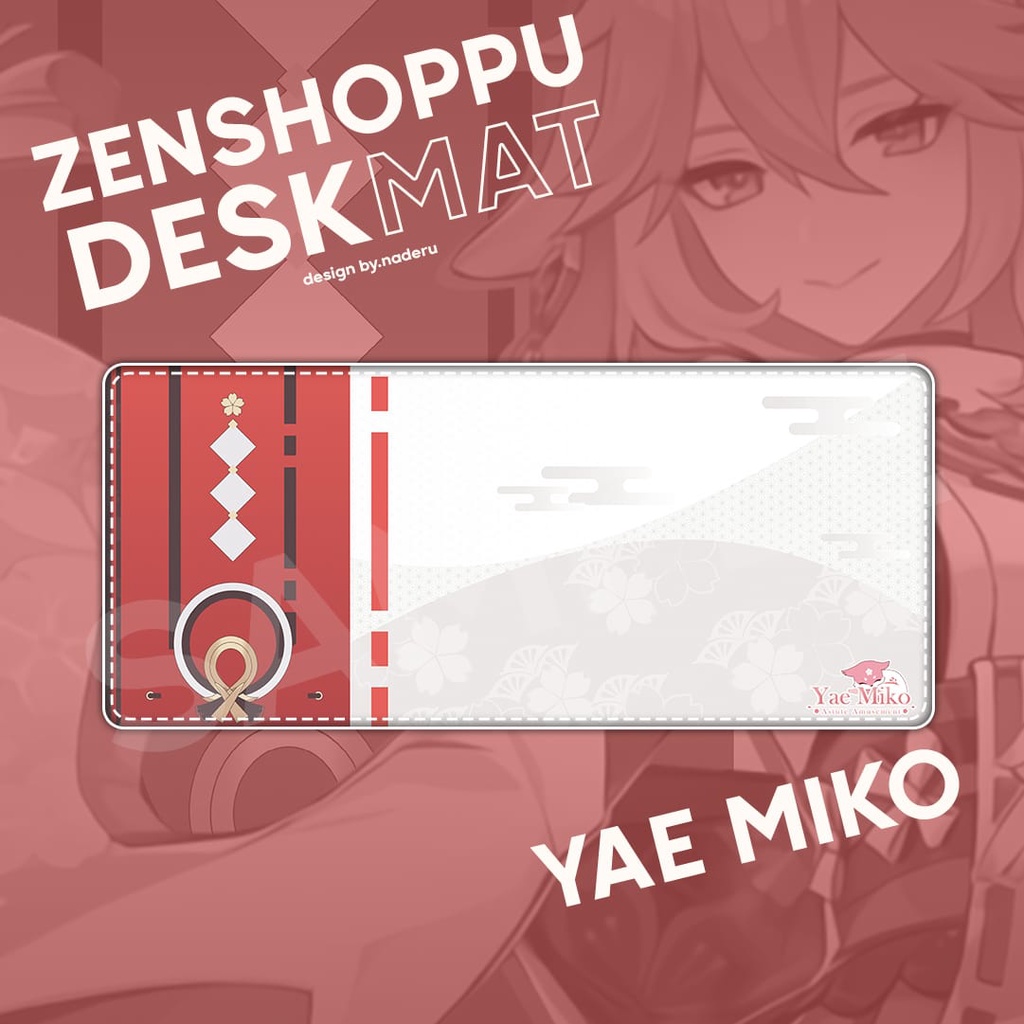 Yae Miko Genshin Impact Deskmat / แผ่นรองเมาส์