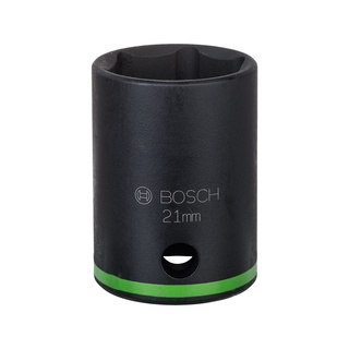 Homehapp  ลูกบ๊อกซ์หกเหลี่ยม BOSCH แกน 1/2 นิ้ว ขนาด 21 มม. ยาว 40 มม. สีดำ