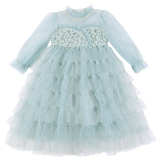 NNJXD Autumn Girls Birthday Wedding Party Tulle Princess Dress