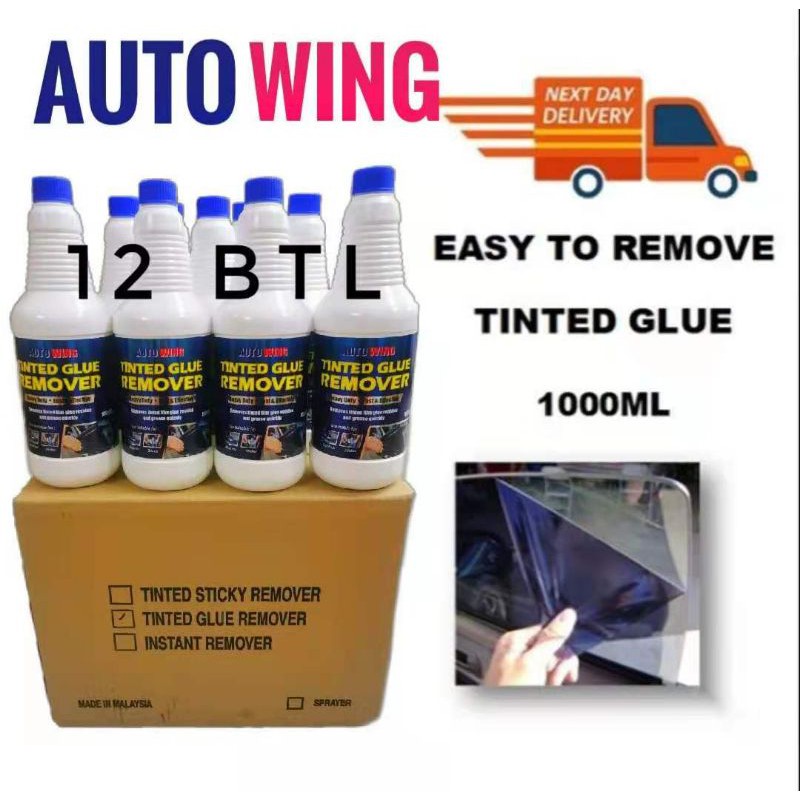 12 ขวดรถกาว Remover Tinted Tint ฟิล์ม Sticky Glass Window Cleaner Cuci Gam Cereta Moto
