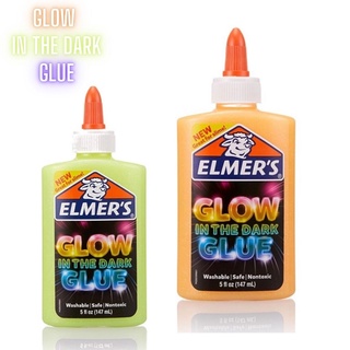 กาว กาวเรืองแสง ขนาด 147 มล. Elmers 147ML Glow in the dark glue (จำนวน 1 ขวด) มีให้เลือก 2 สี