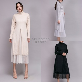 Layered Knit Dress Set