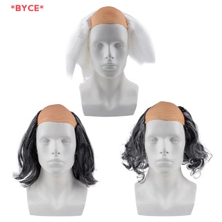 Byce&gt; วิกผมคนแก่ หมวกโล้น สีขาว พร้อมผมด้านข้าง สําหรับแต่งคอสเพลย์ ฮาโลวีน ย่า ย่า ฮาโลวีน พร็อพจัดแต่งทรงผม