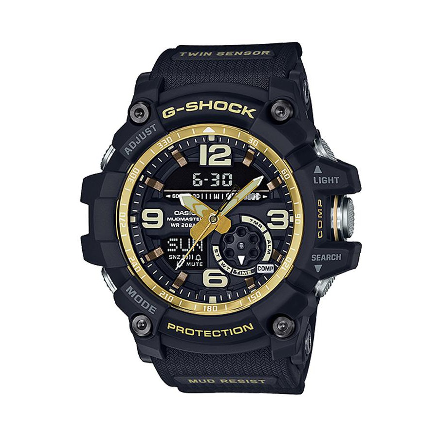 Casio G-Shock นาฬิกาข้อมือผู้ชาย สายเรซิ่น รุ่น GG-1000GB-1A - สีดำ/ทอง