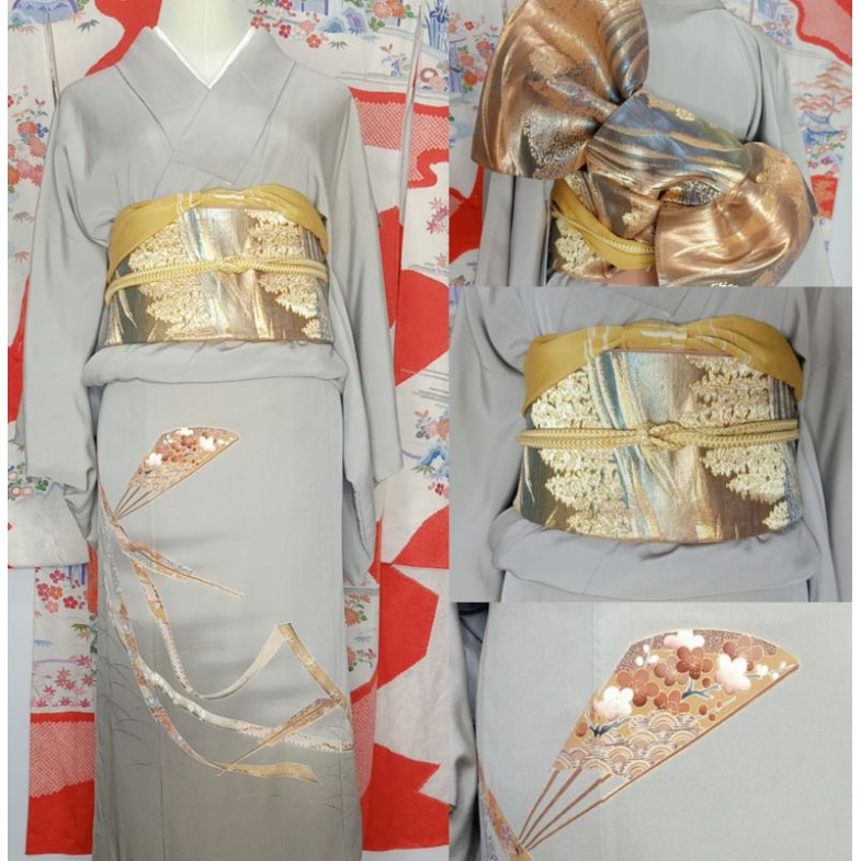 พร้อมส่ง set kimono กิโมโนแท้มือสอง จากญี่ปุ่น
