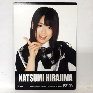 AKB48  Natsumi Hirajima tradind card ปี 2011 made in japan