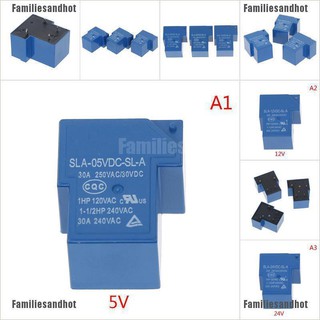 เพาเวอร์รีเลย์5 V 12v 24 V T 90 4 Pin Sla - 05 Vdc - Sl - 12vdc - Sla - 24 Vdc - 24 Vdc - Sl - A Sla - 24 Vdc - L - A - A