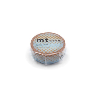 mt masking tape pop dot blue (MT01D479) / เทปตกแต่งวาชิ ลาย pop dot blue แบรนด์ mt masking tape ประเทศญี่ปุ่น