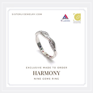 [SISTERLY]แหวนนพเก้าตามพื้นดวง รุ่น Harmony Nine Gem Ring