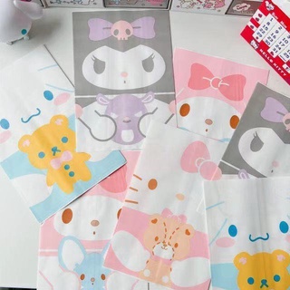 ถุงขนมขบเคี้ยว ลายการ์ตูน Kuromi Hello Kitty น่ารัก สําหรับเด็กผู้หญิง