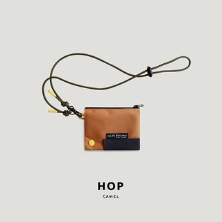 Hop relife camel wallet กระเป๋าสตางค์รุ่นฮอป | ที่ใส่บัตร มีสายคล้องคอ