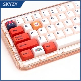 144 คีย์ Mario Keycaps XDA Profile อะนิเมะ PBT Dye Sub เชิงกล คีย์บอร์ด Keycap