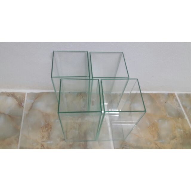 โหลปลากัด เหลี่ยมปลากัด 4×4×8 4ใบ