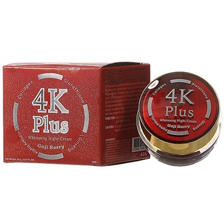 ไนท์ครีม โกจิ เบอรี่ 4k plus Whitening night cream 5X Goji Berry 20g.