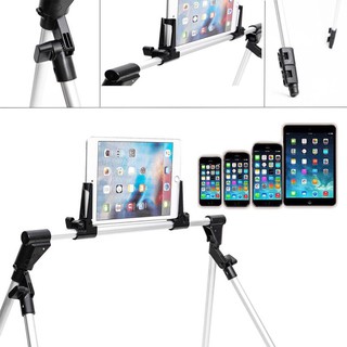 Ipad Stand ขาตั้ง iPad ที่วางไอแพ็ด แท่นวาง Stand 301-L iphone/ iPad / Tablet Holder สูง 40-120cm(สีเงิน)