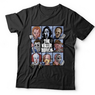 ขายดี!เสื้อยืดแขนสั้น พิมพ์ลาย The Killer Bunch Horror Kidss Play Friday 13Th It Pennywise สําหรับผู้ชายS-5XL