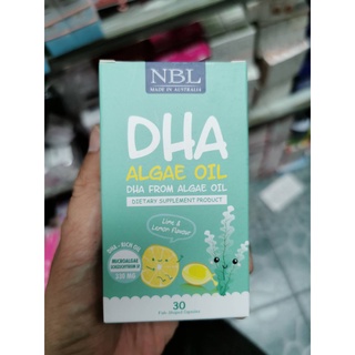 NBL DHA Algae Oil (30 แคปซูล) เสริมสร้างพัฒนาการทางสมองลูกรัก DHA 330 mg จากประเทศออสเตรเลีย