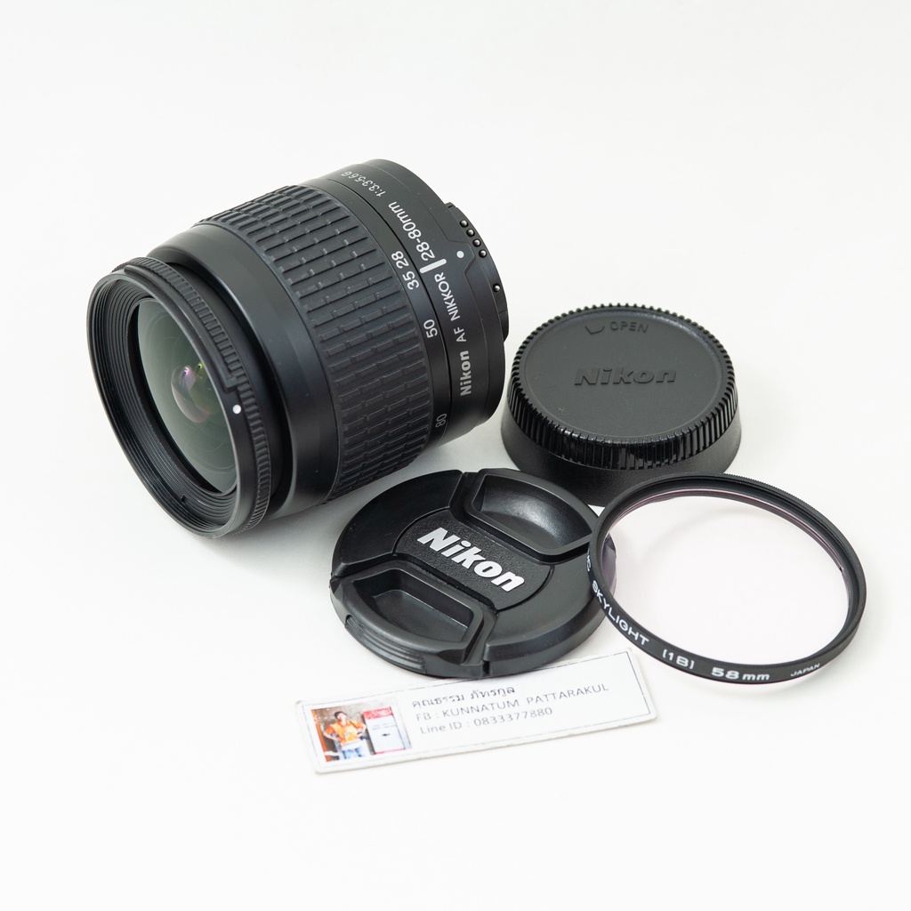 Lens NIKON 28-80 F3.3-5.6 (G) auto focus มือสองสภาพดี (Used good condition)