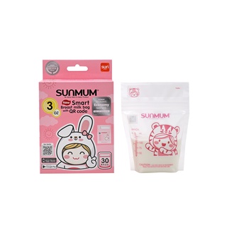 NEW SUNMUM SMART BAG ถุงเก็บน้ำนม 3OZ (30ใบ) 50 ฿