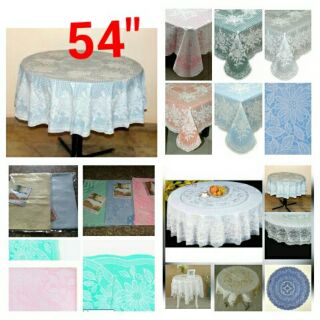 ผ้าปูโต๊ะกลมอย่างดีพสาติก54"