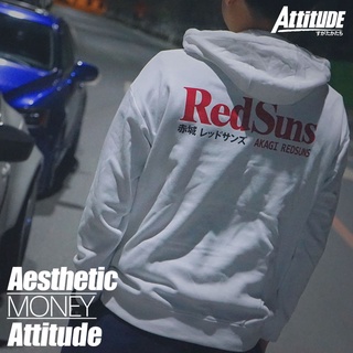 Attitude ATTITUDE เสื้อกันหนาว มีฮู้ด ผ้าฝ้าย สไตล์ญี่ปุ่น