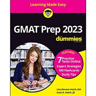 Chulabook(ศูนย์หนังสือจุฬาลงกรณ์มหาวิทยาลัย)  C321 หนังสือ  9781119886631 GMAT PREP 2023 FOR DUMMIES WITH ONLINE PRACTICE 10TH EDITITON