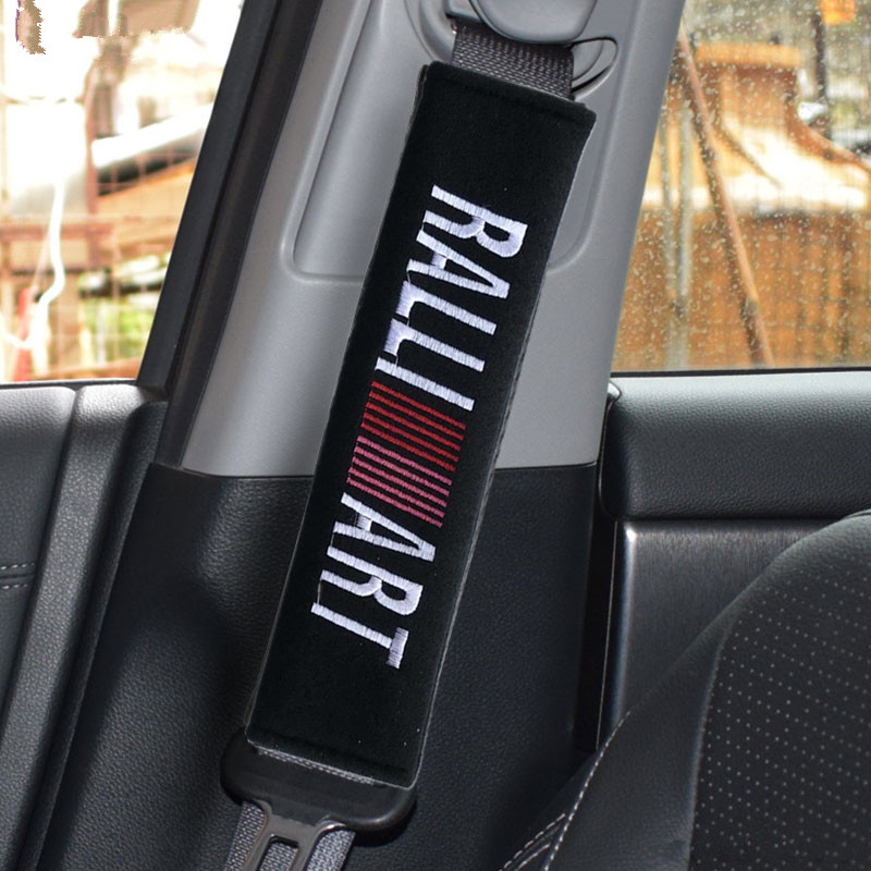 Seat Headrests & Back Supports 108 บาท Ralliart ปลอกหุ้มสายเข็มขัดนิรภัยสําหรับเข็มขัดนิรภัยรถยนต์ MitsubishI Automobiles